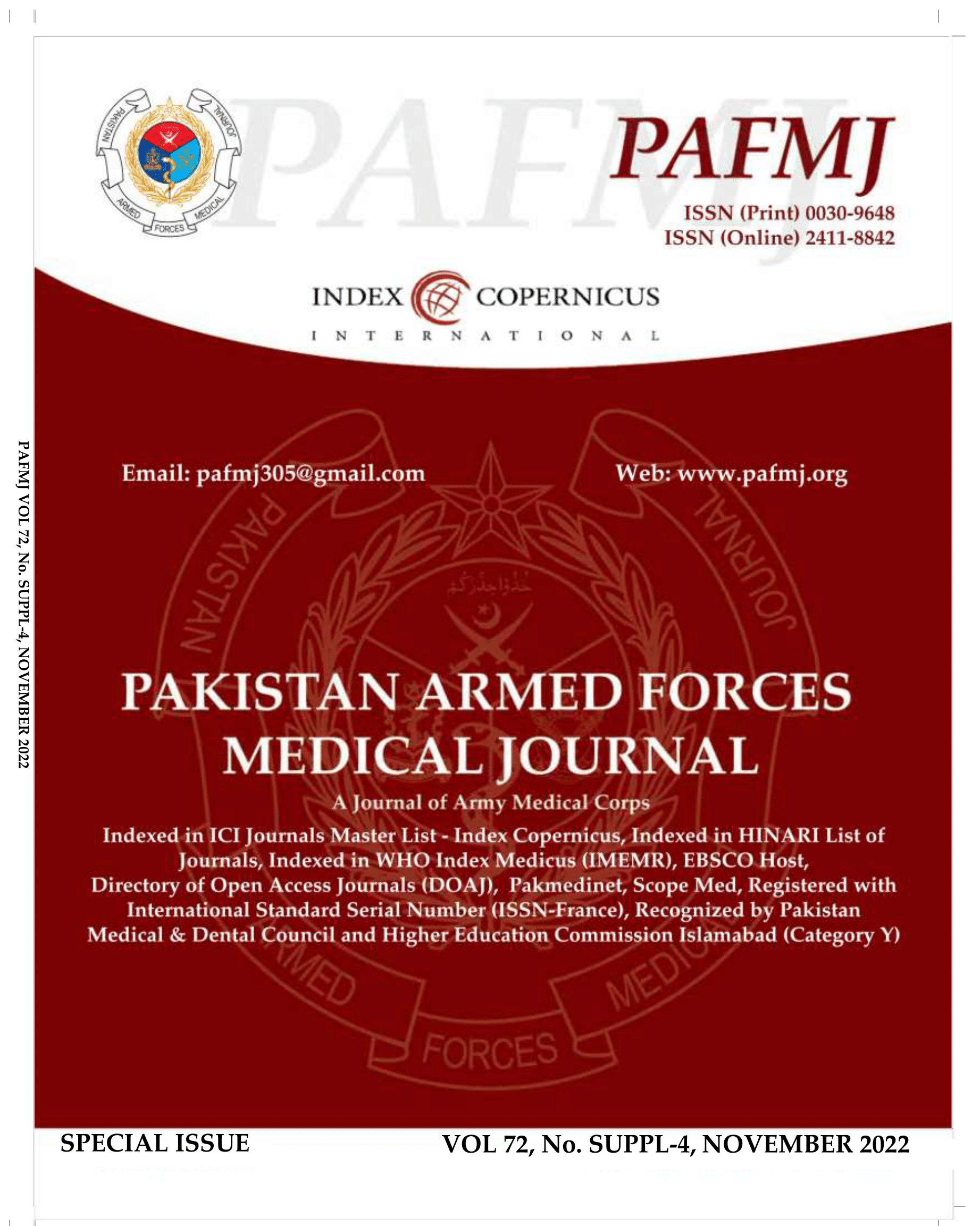 					View Vol. 72 No. SUPPL-4 (2022): Special Issue (AURF)
				